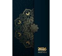 Agenda 2026 Semainier Mandala: Planificateur Hebdomadaire Avec Heures |1 semaine sur deux pages | Français | Format A5