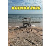 Agenda 2026: Semainier Professionnel, 2 Pages Par Semaine Avec Heure, Format A4, image soleil mer recto et verso, paysage, voyages, tourisme, vacances