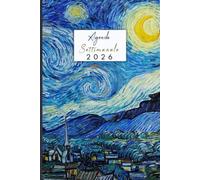 Agenda 2026 Settimanale: 1 Settimana Su 2 Pagine, da Gennaio-Dicembre 2026, Calendario Mensile e Settimanale, Italiano A5