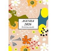 Agenda 2026 settimanale a4 vista verticale: 12 mesi da Gennaio 2026 a Dicembre 2026, La settimana su una doppia pagina