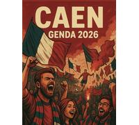 Agenda 2026 supporters football Caen: semainier professionnel, 2 pages par semaine avec heure, format A4