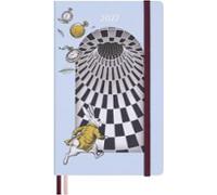 Moleskine Agenda Diaria de 12 Meses 2027, Las Aventuras de Alicia en el País de las Maravillas, Páginas Rayadas con Tapa Dura y Cierre Elástico, Conejo Blanco, Tamaño L 13 x 21 cm