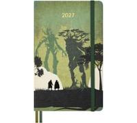 Moleskine Agenda Diaria 12 Meses 2027, Agenda El Señor de los Anillos con Rayas con Tapa Dura y Cierre Elástico, Merry y Pipino, Formato L 13x21 cm