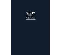 Agenda 2027 Giornaliera: A4 1 pagina per giorno | da Gennaio a Dicembre 2027 | 12 mesi | Formato grande ... Copertina blu notte