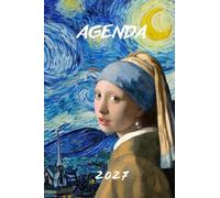 Agenda 2027: Petit format de poche, Semainier, Planificateur hebdomadaire, Format 10x15 cm, 116 pages sur papier crème 90g/m², Van Gogh, Vermeer