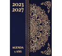 Agenda 5 Ans 2023-2027: Planificateur Mensuel 2023 2027 | 60 Mois du 01/01/2023 au 31/12/2027 | 1 Mois sur 2 Pages | Calendrier & Jours Fériés | Grand Format A4 | 160 Pages