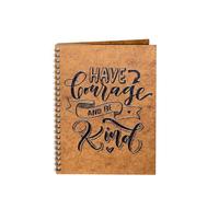 Agenda A5 personalizada din lemn - "Have courage and be kind!"