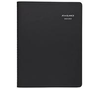 Agenda académica 2022-2023, toda la información de un vistazo, libro de citas, semanal y mensual, 20,32 x 25,4 cm, grande, post-it, negro (761105) (texto en inglés)