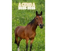 Agenda Adulte 2025-2026 - Thème animaux - Cheval - équitation (12.85x19.84 cm) 1 page pour 2 jours