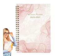 Agenda anual 2025-2027 - Agenda académica | Libros de planificación educativa | Portátil, fácil de mantener registros, rutina diaria, accesorios de organización de registros para hombres, mujeres y
