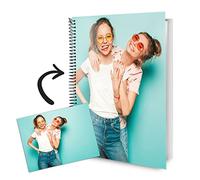 Agenda Anual 2025 Día por Página - Tamaño A5 - Portada personalizada y cubierta de plástico transparente - Incluye Calendario anual, Notas y marcapáginas - Personalizable con tu foto