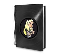 Agenda Anual 2026 Día por Página - Tamaño A5 - Fabricación Artesanal con Tapa Dura Discos de Vinilo LP - Incluye Calendario, Notas y Marcapáginas - Retro Vintage Rock - Alicia