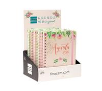 Agenda anual 2026 E10 SV flower journal Rosa