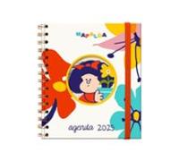 Agenda Anual Espiral Pocket A6 S/v Mafalda Flor 2025
