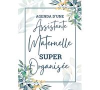 Agenda Assistante Maternelle 2025: Semainier avec heures et numéro de la semaine - de janvier à décembre 2025 - 2 pages par semaine - horaires de 6h00 à 21h00 - vue verticale - Grand format A4