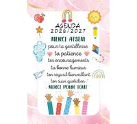 Agenda ATSEM 2026 2027: Cadeau merci institutrice maitresse maternelle, Planificateur semainier et mensuel