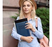 Agenda | Calendario de planificación 2026 con banda elástica, cuaderno A5 vertical a rayas para estudiantes, profesores, citas, viajes, vida cotidiana