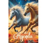 AGENDA CHEVAUX: JOURNALIER - UN JOUR PAR PAGE Format Standard 12x17 cm | Ecole Primaire, Collège, Lycée, 6eme 5eme 4eme 3eme | Equitation, course ... garçon, 6 ans 7 ans 8 ans 9 ans 10 ans, Ado |
