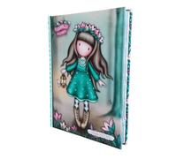Agenda compatible con diario escolar Santoro London - In The Forest verde 2025-2026 fechado F.to Standard 20 x 15 cm + lápiz perfumado Santoro y bolígrafo multicolor