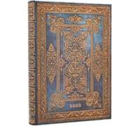 Agenda De 12 Meses Paperblanks Lujo Azul Midi Día Página