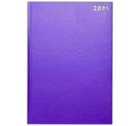 Agenda de 2020, A4, A5, A6, de día a página o vista semanal, tapa trasera dura, color morado A4 Dap
