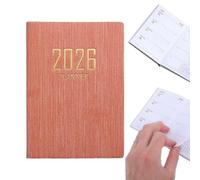 Agenda de bolsillo 2026 | Calendario de bolsillo A7, 365 días versión en inglés, planificador pequeño, para horarios, notas, escuela, universidad, negocios, trabajo, familia, estudiantes, mujeres y