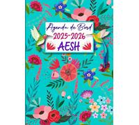 Agenda de Bord 2025-2026 AESH: Planificateur Hebdomadaire et Mensuel pour les Accompagnants des élèves en Situation de Handicap.