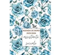 Agenda de bord 2025/2026 assistante sociale : Carnet de Bord 2025/2026 | Fiches action/projet, Organiseur Semainier, Calendrier et Vacances Scolaires, Format A4.