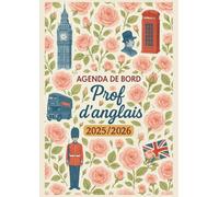 Agenda de bord 2025-2026 Prof d'anglais : Cahier relevé de notes pour 15 classes | Carnet de bord professeur anglais 2025 2026, Planning annuel & Planificateur de cours, Hebdomadaire | A4.