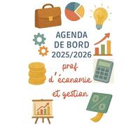Agenda de bord 2025/2026 professeur d’économie et gestion : Cahier Relevé de Notes pour 15 Classes, Carnet de bord 2025/2026 Prof Eco Gestion | Planificateur Semainier, Calendrier Scolaire | Format A4