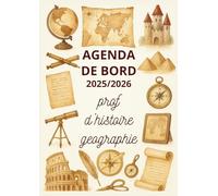 Agenda de Bord 2025/2026 Professeur d'Histoire Géographie EMC : Cahier Relevé de Notes 18 Classes | Carnet de Bord Enseignant 2025 2026 Prof ... | Planificateur de cours ,Semainier | A4.