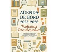 Agenda de bord 2025-2026 professeur documentaliste: Carnet de bord enseignant documentaliste 2025-2026, Cahier relevé de notes 15 doubles pages | ... Planificateur de cours hebdomadaire, A4.