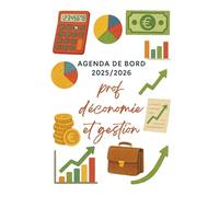 Agenda de bord 2025/2026 professeur Eco Gestion: Cahier Relevé de Notes pour 15 Classes, Carnet de bord 2025/2026 Prof d’économie et gestion | Planificateur Semainier, Calendrier Scolaire | Format A4
