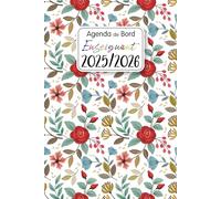 Agenda de Bord 2025-2026 Professeur: Planificateur de cours pour les enseignants | 12 mois d'août 2025 à juillet 2026 | Organiseur semainier et mensuel