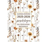 Agenda de bord 2025/2026 Psychologue de l’Éducation Nationale : Carnet de Bord 2025 2026 PSY-En | Calendrier & Vacances Scolaires, Organiseur Semainier | Format A4.