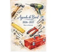 Agenda de bord 2026/2027 prof d’atelier : Cahier Relevé de Notes Enseignant 18 Doubles Pages pour 18 Classes, Fiches de Stage | Calendrier & Vacances Scolaires