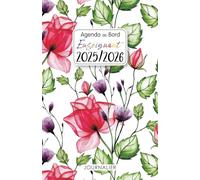 Agenda de Bord Enseignant 2025/2026: Journalier Planificateur de cours | 12 mois de Septembre 2025 à juillet 2026 | Organiseur Journalier 1 Jour 1 Page