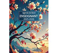 Agenda de Bord Enseignant 2025-2026: Planificateur Scolaire pour Les enseignants, 1 Semaine sur 2 Pages, 1 mois sur 2 Pages, format A4.