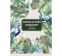 Agenda de Bord Enseignant 2025-2026: Planificateur Scolaire pour Les enseignants, 1 Semaine sur 2 Pages, 1 mois sur 2 Pages, format A4.