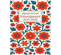 Agenda de Bord Enseignant 2025-2026: Planificateur Scolaire pour Les professeurs, 1 Semaine sur 2 Pages, 1 mois sur 2 Pages, format A4.