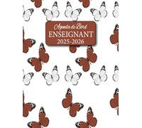 : Agenda de Bord Enseignant 2025-2026: Planificateur Scolaire pour Les professeurs, 1 Semaine sur 2 Pages, 1 mois sur 2 Pages, format A4.