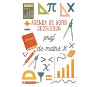 Agenda de Bord Enseignant 2025/2026 Professeur de Mathématiques: Cahier relevé de notes enseignant 15 doubles pages | Carnet de bord 2025-2026 prof de ... Planificateur de cours | Semainier, Format A4