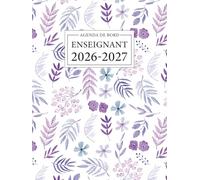 Agenda de bord Enseignant 2026/2027: Carnet de Bord A4 pour les Professeurs - Édition Reliée