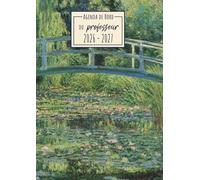 Agenda de bord Enseignant 2026-2027: Le Bassin aux Nymphéas, Harmonie Verte - Claude Monet | Carnet de Bord A4 pour les Professeurs