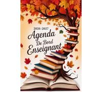 Agenda de bord Enseignant 2026/2027: Planificateur Scolaire pour Les enseignants, 1 Semaine sur 2 Pages, 1 mois sur 2 Pages, format A5