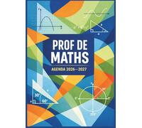 Agenda de Bord Enseignant 2026/2027 Professeur de Mathématiques : Cahier relevé de notes enseignant 15 Classes | Carnet de bord 2026-2027 prof de maths | Planificateur de cours | Semainier, Format A4