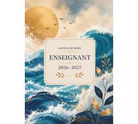 Agenda de Bord Enseignant 2026-2027 Vagues d'Or: Format A4 | Une Page par Semaine | Planification Annuelle, Mensuelle et Hebdomadaire | Gestion de ... Agenda de Bord Enseignant 2026-2027)