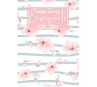 Agenda de bord Enseignante 2026 2027: Planificateur mensuel et semainier pour les maîtresses des écoles - 186 pages pour une organisation compléte et ... 2026-2027 - Idée cadeau pour maitresse
