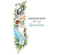 Agenda de bord infirmière scolaire 2026/2027 : Carnet de bord infirmière scolaire 2026-2027 | Fiches de suivi médical, Planificateur semainier, Calendrier et vacances scolaire | Format A4.