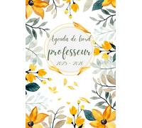 Agenda de bord Professeur: Planning annuel, agenda semaine sur 2 pages, calendrier et vacances scolaires, 20 double pages pour les notes